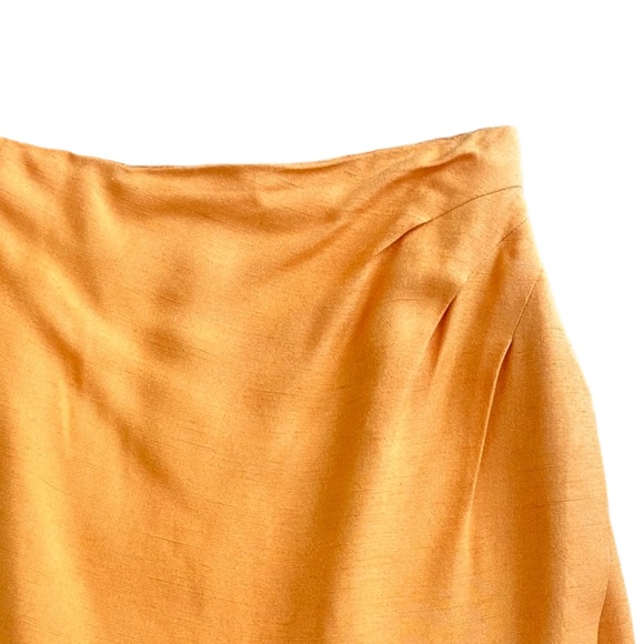 Vintage Yellow Mini Wrap Skirt - Picture 2 of 4